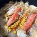 たいやきじゃっく's cooksnap of when they made 鮭のちゃんちゃん焼き（フライパンでOK）.