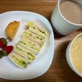 ☆あさ's cooksnap of when they made ☆ ポテトサラダで作る簡単サンドイッチ.