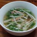 YCHキッチン's cooksnap of when they made カニカマと水菜のスープ✿ごま油で風味よく.