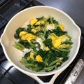 angel☆☆☆'s cooksnap of when they made 栄養満点☆ケールと卵のマヨネーズ炒め.