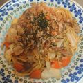 precious☆'s cooksnap of when they made 簡単♪醤油ベースの美味しい焼きうどん♡.
