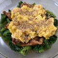 Rick_t's cooksnap of when they made 豚肉とつるむらさきの玉子炒め.
