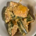 クック49L4Ho☆'s cooksnap of when they made レンジで簡単♪ワサビ入り大人の南瓜サラダ.