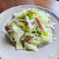 kinniko's cooksnap of when they made 電子レンジでベーコンと白菜の塩バター蒸し.