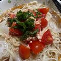 トコタン's cooksnap of when they made トマツナそうめん.