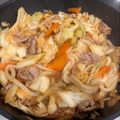 たてえり。's cooksnap of when they made ☆プルコギ風焼うどん☆.