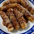 ふぅ＆かず's cooksnap of when they made チーズIN肉巻きちくわのスタミナマヨ照り.