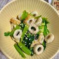 ＊＊めろん＊＊'s cooksnap of when they made レンジで2分！小松菜とちくわの海苔ナムル.