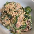 ゆるмαмα's cooksnap of when they made さば缶きゅうりのサッパリごま酢みそ和え☆.
