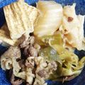 牛刀親父's cooksnap of when they made 牛肉白菜焼き豆腐白葱で！すき焼き風肉豆腐.