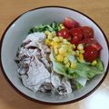 あーこ's cooksnap of when they made 豚しゃぶ冷やしサラダそうめん.