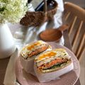 たべものにっき　tabemono's cooksnap of when they made 水切りヨーグルトでクリームチーズ風サンド.
