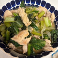 ポムポムポヨコ's cooksnap of when they made 鶏ももと小松菜のさっぱり炒め.