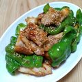 NoraDoraママ's cooksnap of when they made 鶏肉とししとうのコチュジャン炒め♬.