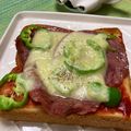 ビートルズ食堂's cooksnap of when they made 北欧朝食☆ピーマンオープンサンド☆食パン.
