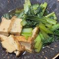 TeaChan214's cooksnap of when they made 小松菜と厚揚げのさっと簡単煮.