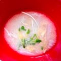 悠LOVE航's cooksnap of when they made 仕上げにかいわれ大根入れるだけお味噌汁.