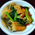 松ぼっくり。's cooksnap of when they made 厚揚げと小松菜のごま味噌炒め.