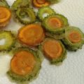ひろみつばち's cooksnap of when they made ゴーヤとニンジンの揚げ物.