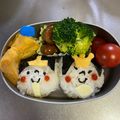 hirose3939's cooksnap of when they made 幼稚園 キャラ弁♡ひなまつり おにぎり.