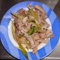 たかよ's cooksnap of when they made 白ネギと豚肉のポン酢炒め.