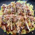 バンビーノ☆'s cooksnap of when they made ふわふわ☆キャベツたっぷりお好み焼き☆.