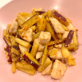 悠LOVE航's cooksnap of when they made 柔らか♡鶏むねとさつまいもの味噌マヨ炒め.