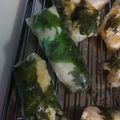 ぱとぷら's cooksnap of when they made ライスペーパーで☆鶏しそ棒餃子.