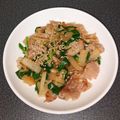 WOODs´'s cooksnap of when they made ☆大根と豚バラのオイスター炒め☆.