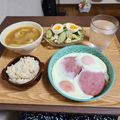 ebipeco's cooksnap of when they made 毎朝失敗しない♡目玉焼き・ベーコンエッグ.
