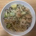かおり♡♡♡'s cooksnap of when they made アボガド・エビ・豆乳の美肌スパゲッティ.