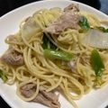 まあこぱんだ's cooksnap of when they made 豚バラと白菜の和風パスタ.