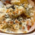 miyonoko's cooksnap of when they made じゃがいものトマトチーズ焼き.