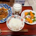 ももいろふらみんご's cooksnap of when they made 柿とモッツァレラチーズと生ハムのサラダ♪.