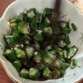 料理スキになってきた's cooksnap of when they made オクラのもずく酢和え.