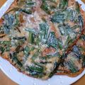ほのりんママさん's cooksnap of when they made 卵焼き器で焼くだけ　にらチーズせんべい.