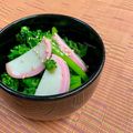 島子☆'s cooksnap of when they made “菜の花/桃色かまぼこ/ごま々油和え”.