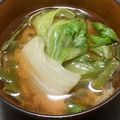 クックM6DK2O☆'s cooksnap of when they made レタスの外葉は味噌汁の具.