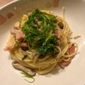aimy_nh's cooksnap of when they made ベーコンときのこの和風ペペロンチーノ.