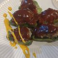 まみお✳'s cooksnap of when they made チーズとろける♪ピーマンの肉詰め.