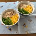 yesmama's cooksnap of when they made フォークでぐるぐる鮮やかレンジでそぼろ卵.