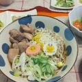 Iris77☆彡☆彡's cooksnap of when they made 我が家の鶏そば（蕎麦：冷、汁：温）.