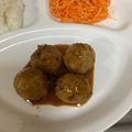 ☆megunyan☆'s cooksnap of when they made 簡単☆揚げない照り焼きミートボール.