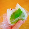 プー♡'s cooksnap of when they made 梅マヨ大葉おにぎり.