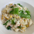 kumichef's cooksnap of when they made ☆簡単☆カニカマとレタスの旨だし炒飯.