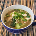 あーこ姐's cooksnap of when they made 小松菜と豆腐とエノキのお味噌汁♪.