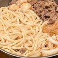 べるころ❤️'s cooksnap of when they made ホットプレート簡単激ウマすき焼き風うどん.