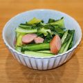 かなりんココりん's cooksnap of when they made 小松菜とウインナーのバター醤油炒め☆.