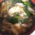 まりゆりひろこ's cooksnap of when they made ぽかぽか♡小松菜とひき肉の生姜スープ.