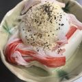 こつゆ514's cooksnap of when they made カニカマ温玉のせの冷奴。白だしで.